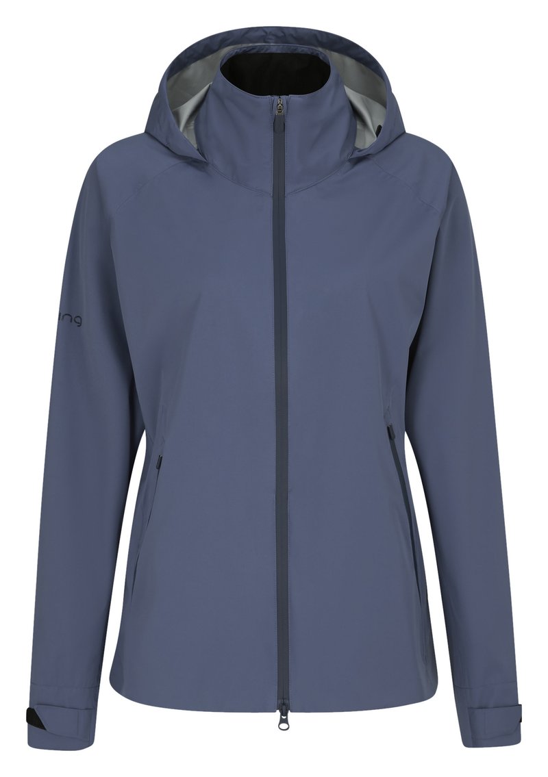 PING AquaDrive Waterproof Damen Jacke, Blue Indigo