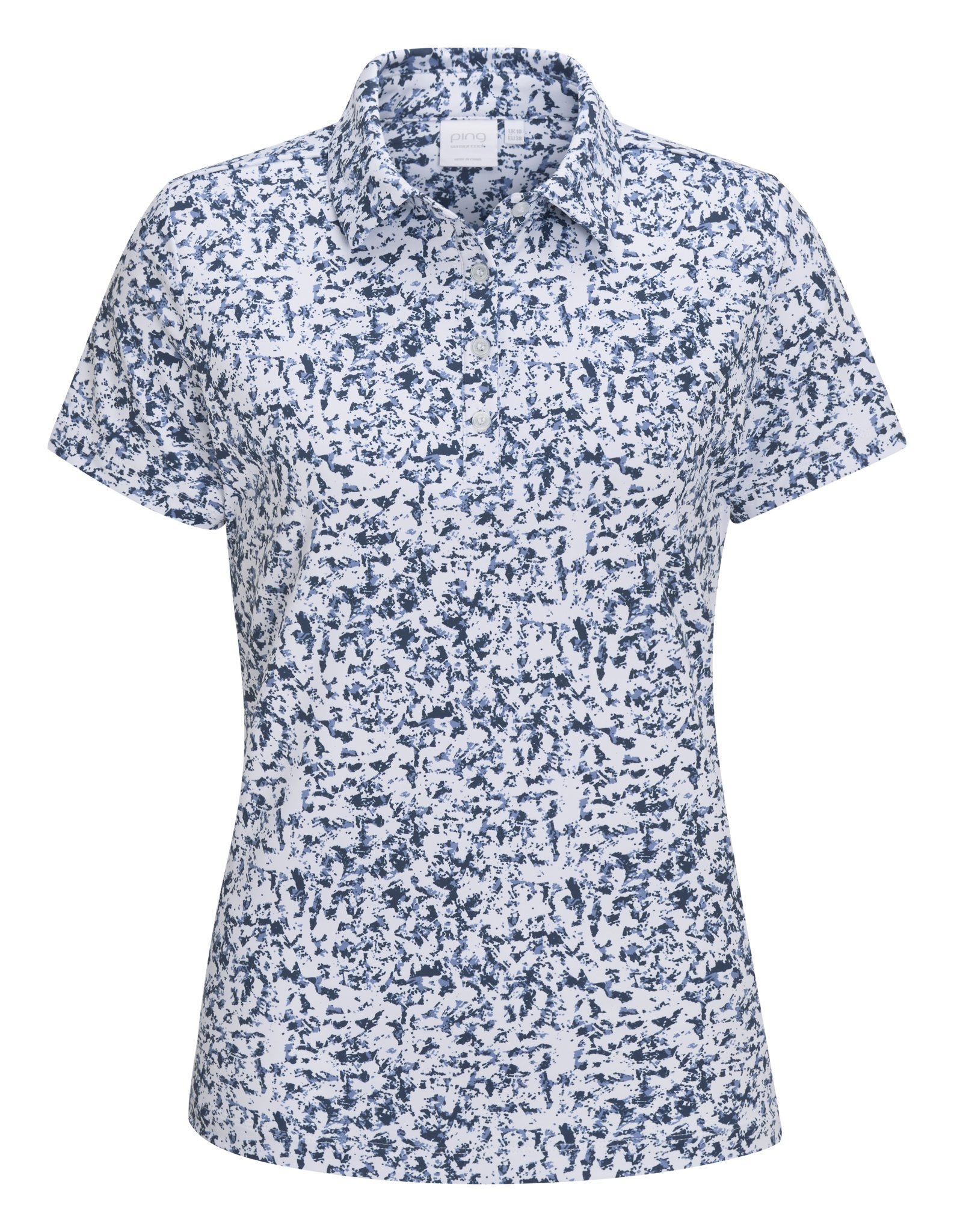 PING Mave Damen Polo, white multi