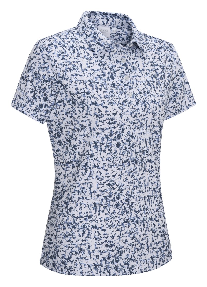 PING Mave Damen Polo, white multi