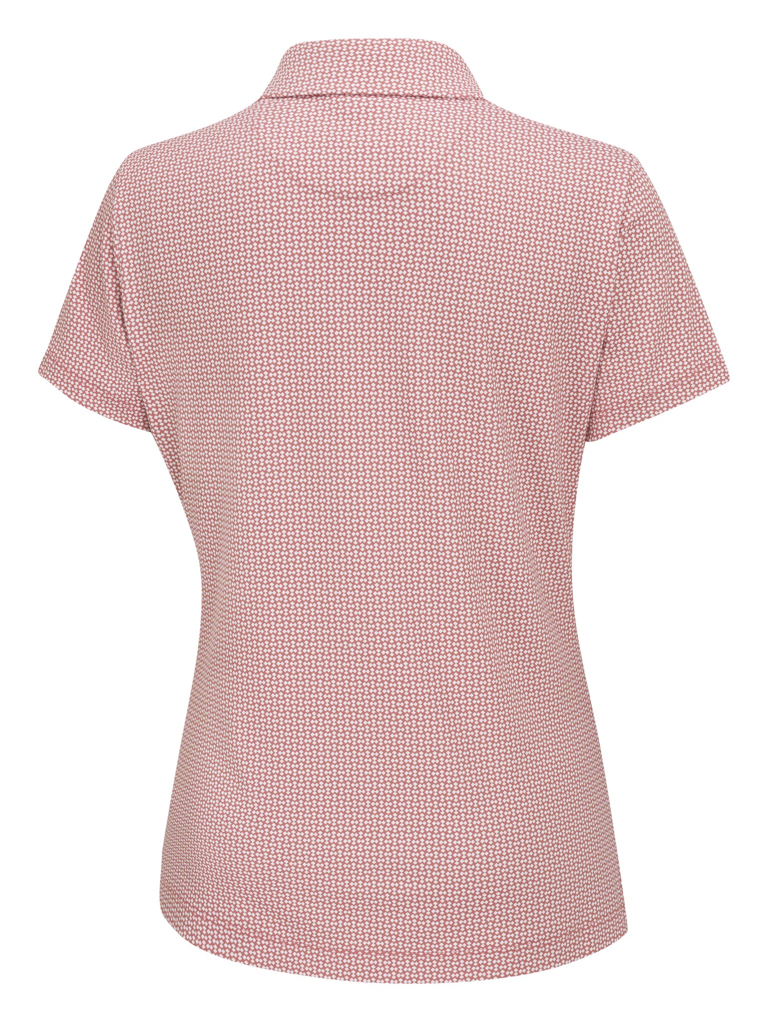 PING Mave Damen Polo, coral blush/white