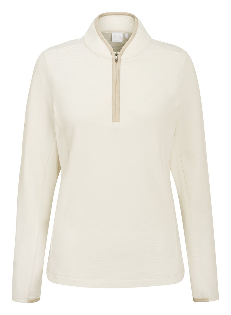PING Abigale Performance Fleece Damen Sweatshirt, Egret