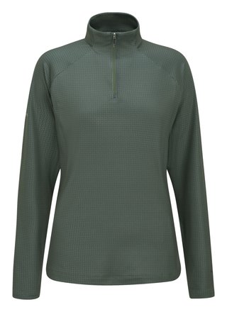 PING Jasmine Printed Langarm Damen Top, gorse green/laurel