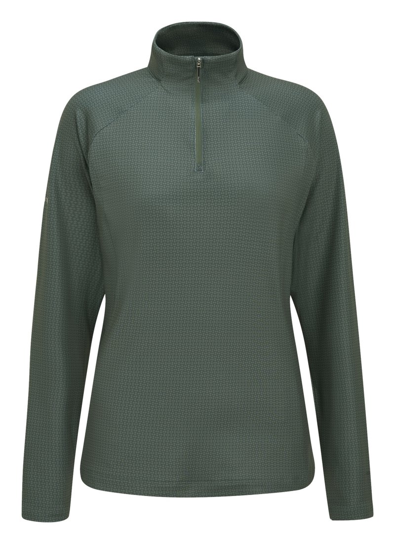 PING Jasmine Printed Langarm Damen Top, gorse green/laurel