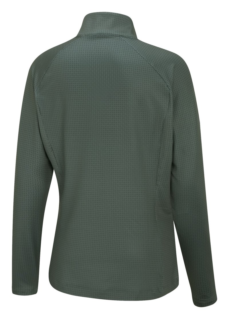 PING Jasmine Printed Langarm Damen Top, gorse green/laurel