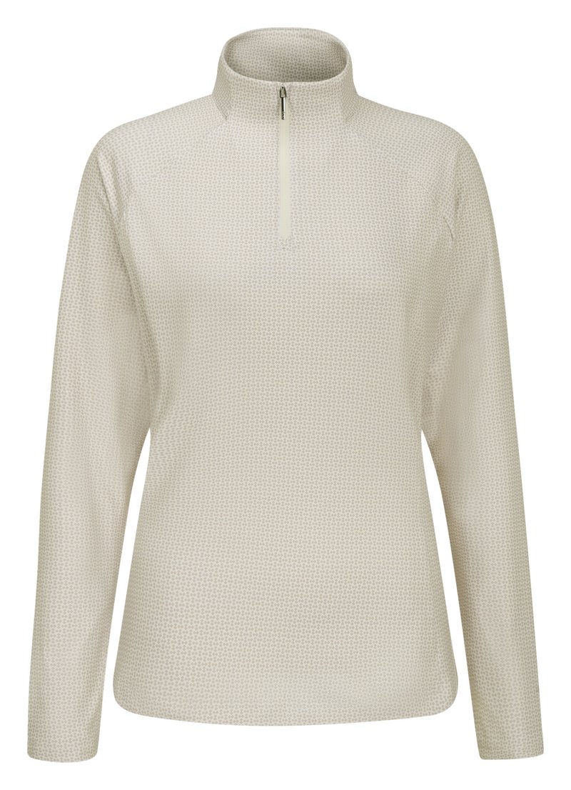 PING Jasmine Printed Langarm Damen Top, egret/tawny