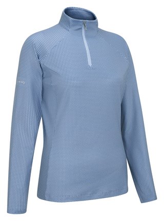 PING Jasmine Printed Langarm Damen Top, viola/blue indigo