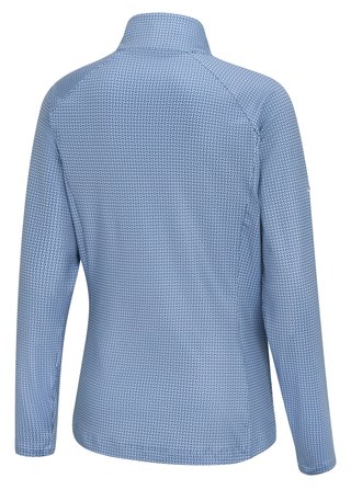 PING Jasmine Printed Langarm Damen Top, viola/blue indigo