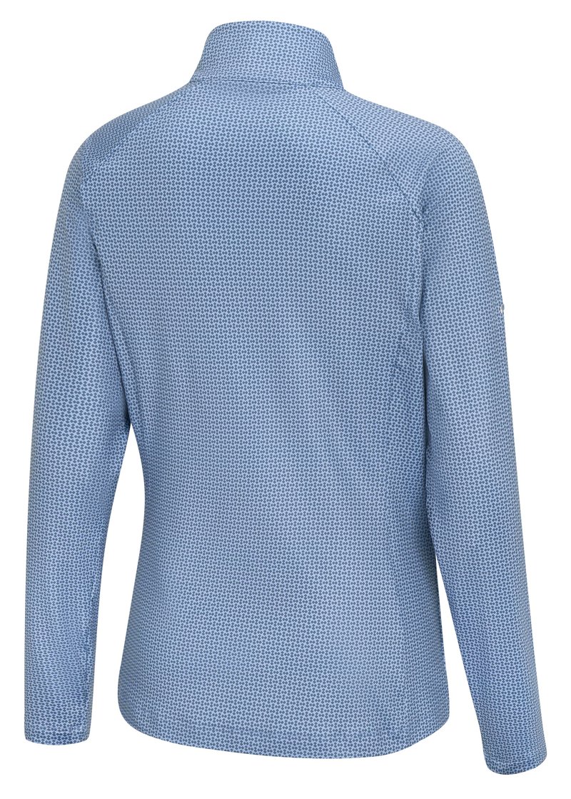 PING Jasmine Printed Langarm Damen Top, viola/blue indigo