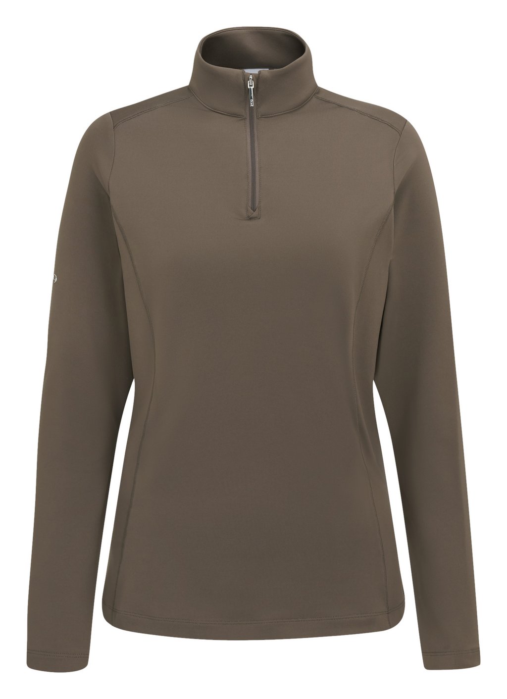 PING Aveline Half Zip Damen Langarmshirt, Coffee
