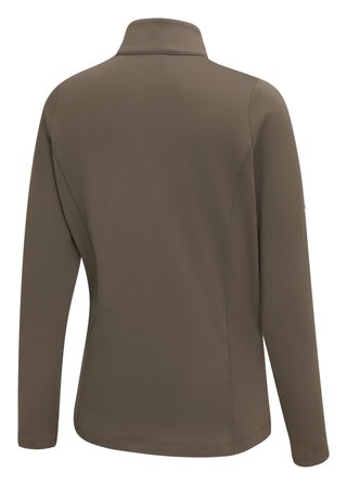 PING Aveline Half Zip Damen Langarmshirt, Coffee