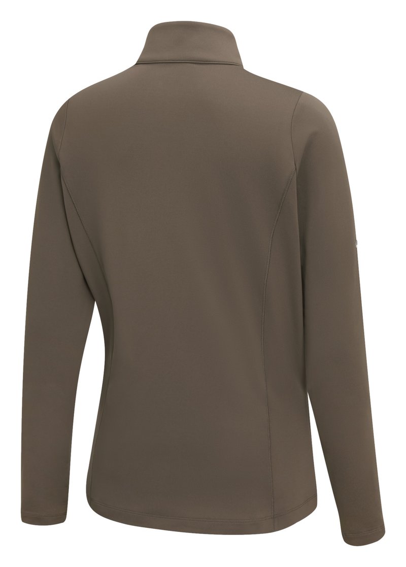 PING Aveline Half Zip Damen Langarmshirt, Coffee