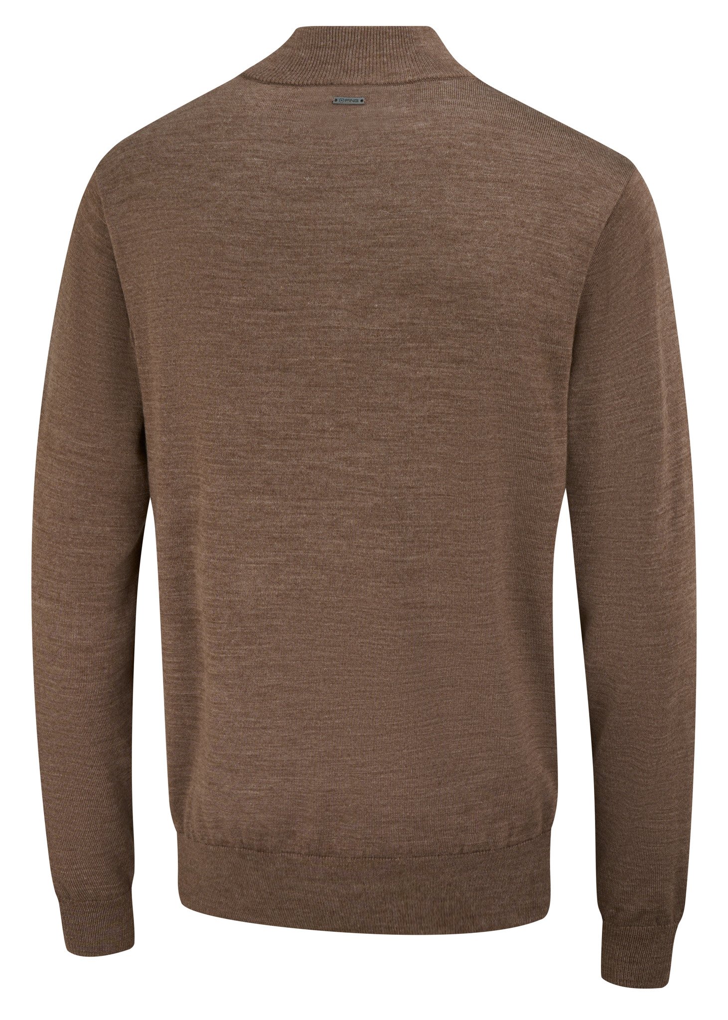 PING Dorset Quarter Zip Herren Pullover, Coffee Marl