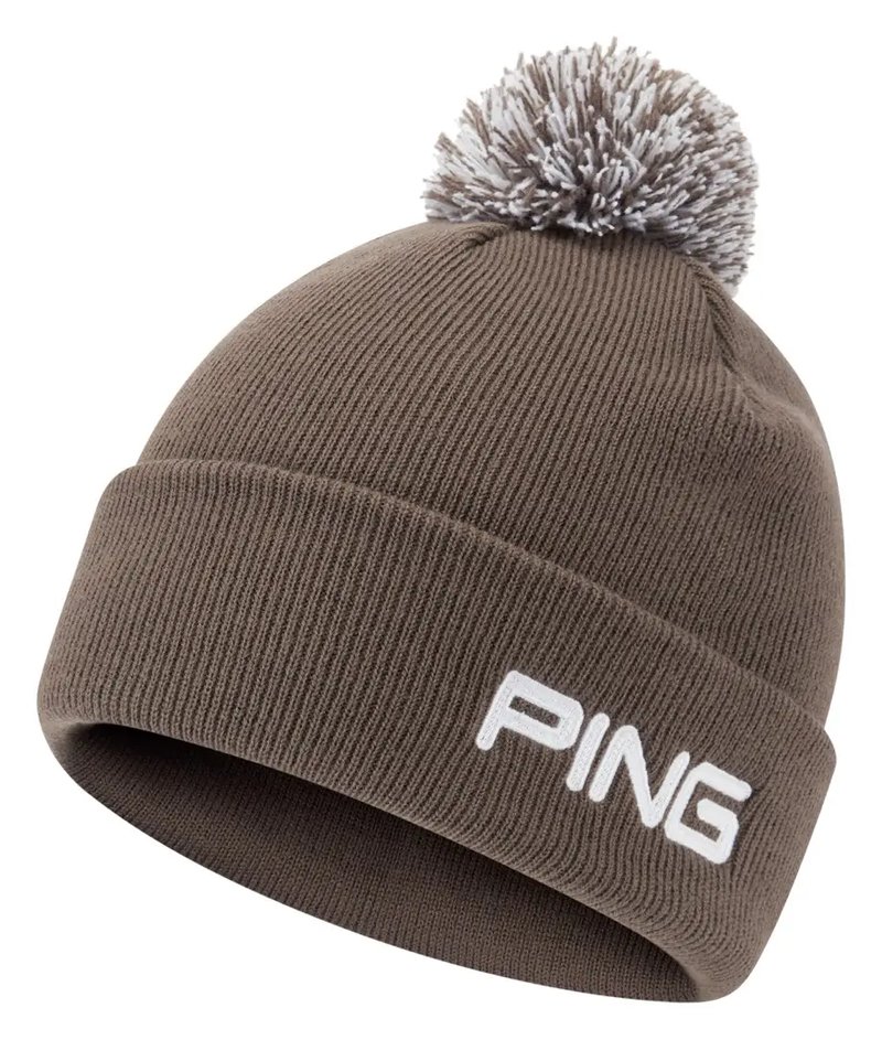 PING Cresting Knit Herren Wintermütze, coffee