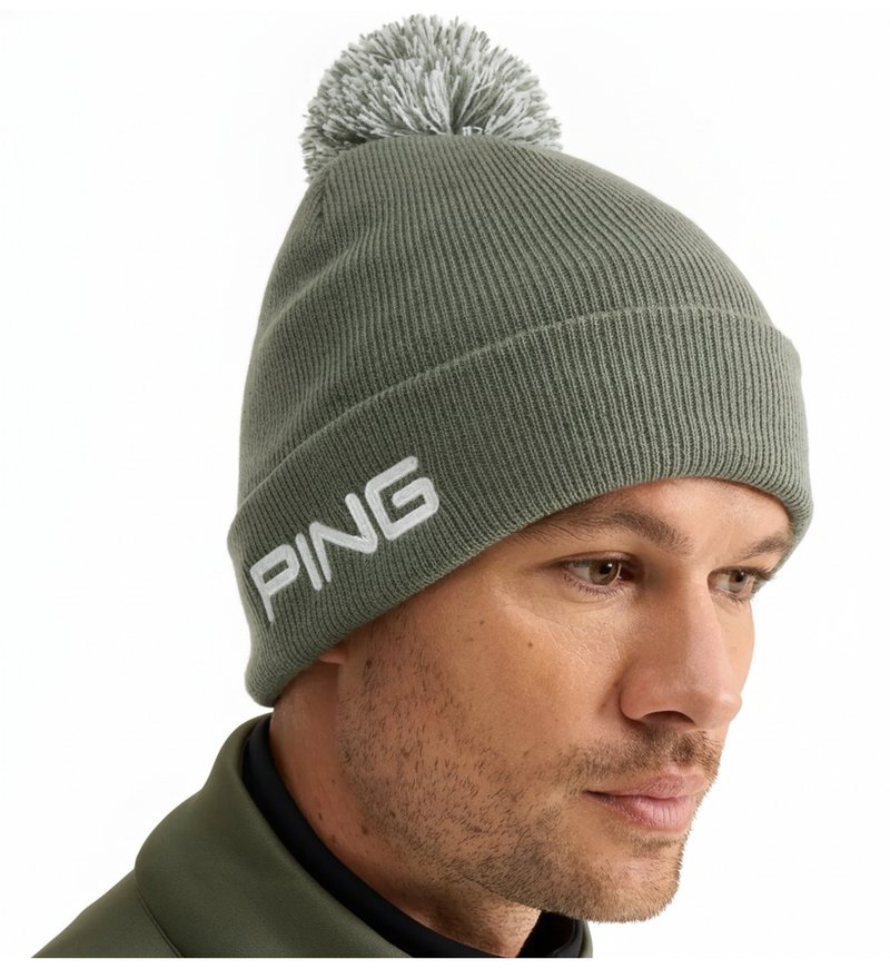 PING Cresting Knit Herren Wintermütze, laurel