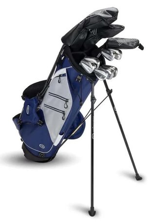 U.S. Kids Golf TS6-60 (152cm) 10-Club Junior Golfset, Graphit, + Standbag, navy/grau/weiß