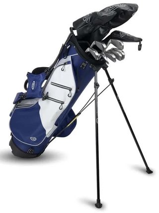 U.S. Kids Golf TS6-66 (167+cm) 10-Club Junior Golfset, Graphit, + Standbag, navy/white/grey