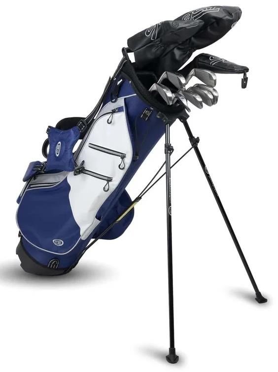 U.S. Kids Golf TS6-66 (167+cm) 10-Club Junior Golfset, Graphit, + Standbag, navy/white/grey