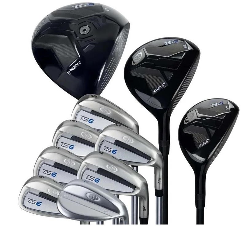 U.S. Kids Golf TS6-66 (167+cm) 10-Club Junior Golfset, Graphit, + Standbag, navy/white/grey
