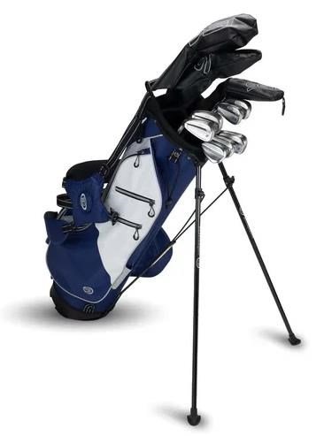U.S. Kids Golf TS6-66 (167+cm) 10-Schläger Junior Golfset, Graphit, + Standbag, Navy/Weiß/Grau