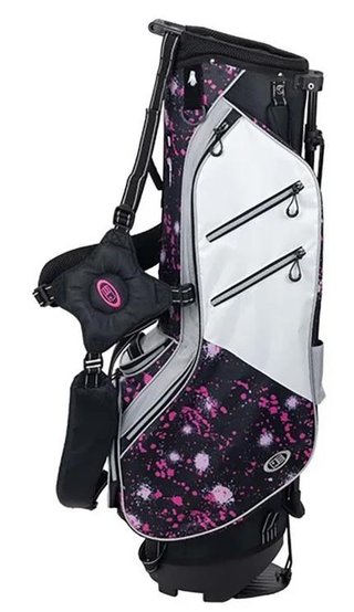 U.S. Kids Golf TS6-48 Junior Standbag, pink paint splatter