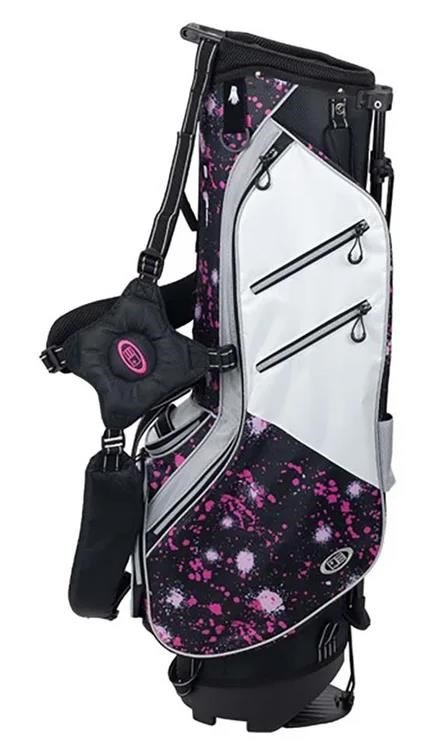 U.S. Kids Golf TS6-48 Junior Standbag, pink paint splatter