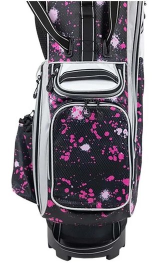 U.S. Kids Golf TS6-54 Stand Bag, Pink Paint Splatter