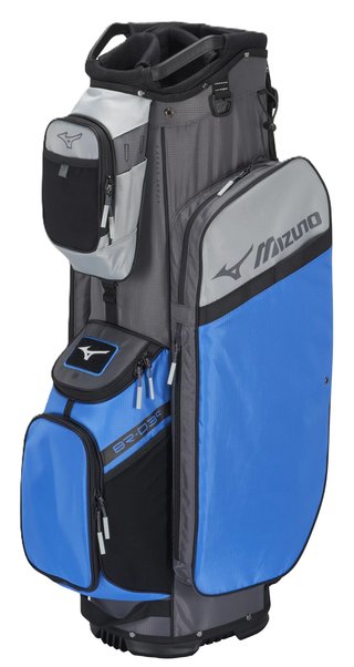Mizuno BR-D3 Cartbag, brilliant blau/grau