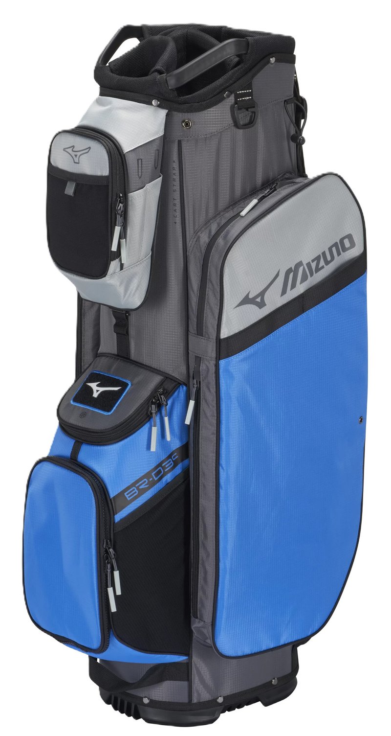 Mizuno BR-D3 Cartbag, brilliant blau/grau