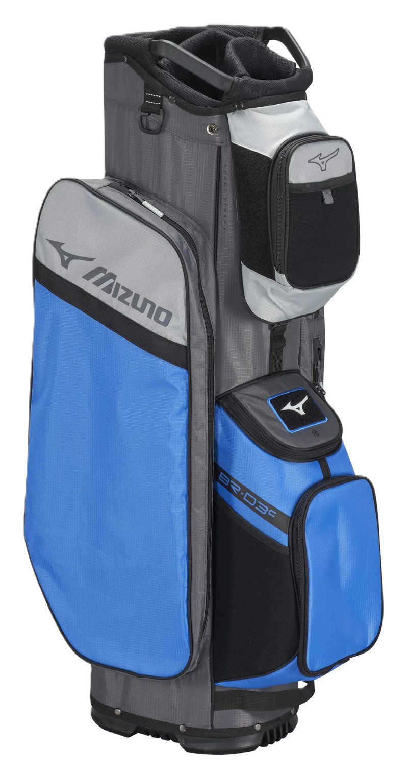 Mizuno BR-D3 Cartbag, brilliant blau/grau
