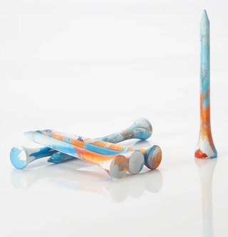 Pride Sports Special Edition Paint Splatter Tees (45 Tees), 83 mm (3 1/4"), blau/orange
