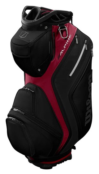 Wilson Alpine cart bag, schwarz/rot