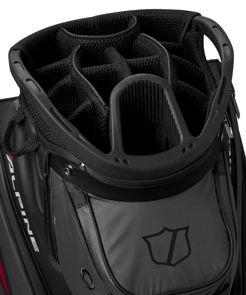 Wilson Alpine cart bag, schwarz/rot