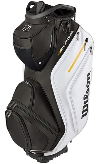 Wilson Alpine cart bag, schwarz/weiß/orange
