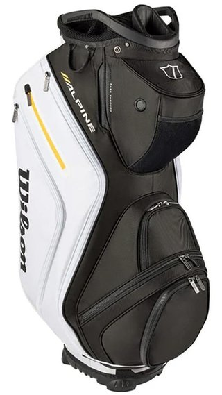 Wilson Alpine cart bag, schwarz/weiß/orange