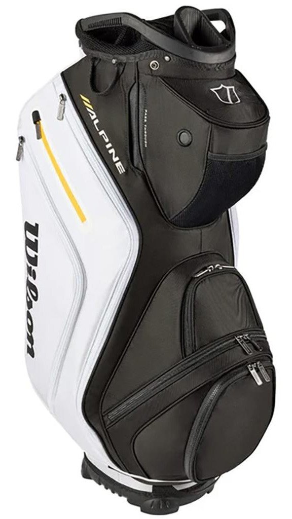 Wilson Alpine cart bag, schwarz/weiß/orange