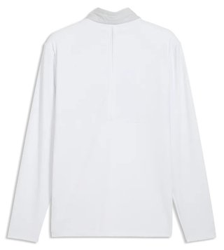 Puma Cloudspun Tech Hybrid 1/2 Zip Herren Jacke, white glow/platino grey