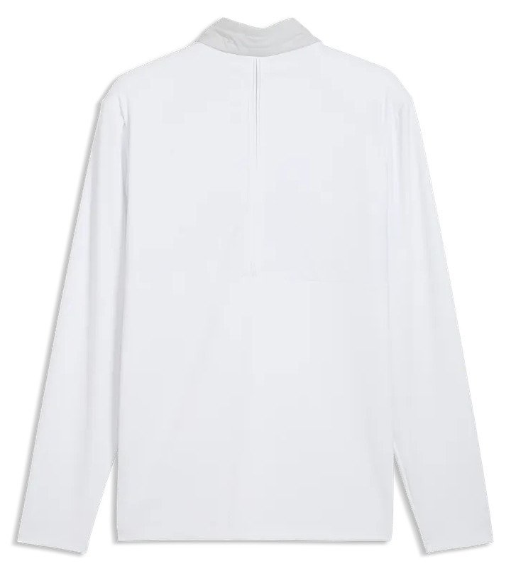 Puma Cloudspun Tech Hybrid 1/2 Zip Herren Jacke, white glow/platino grey
