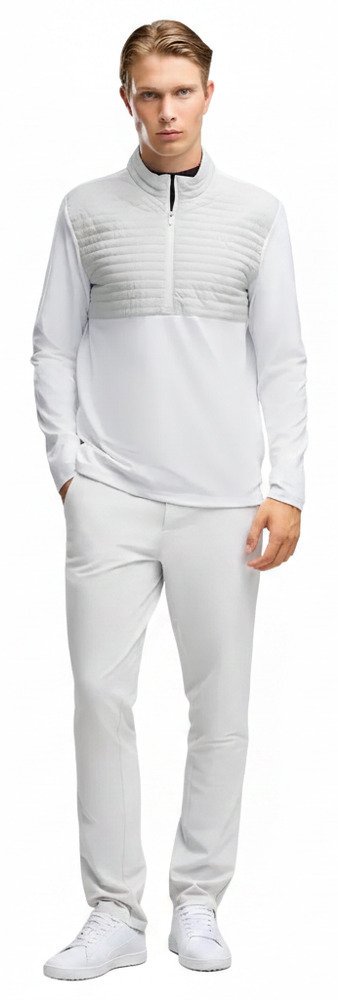 Puma Cloudspun Tech Hybrid 1/2 Zip Herren Jacke, white glow/platino grey