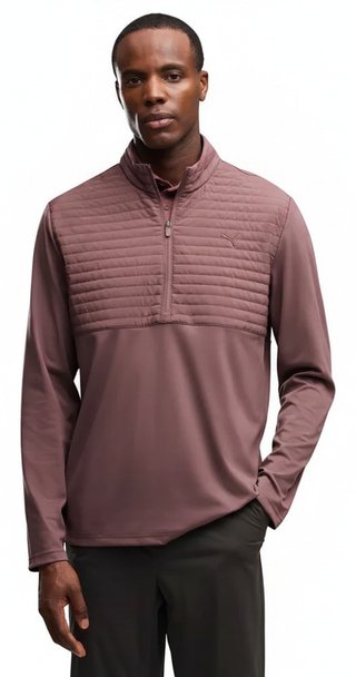 Puma Cloudspun Tech Hybrid 1/2 Zip Herren Jacke, Rich Cocoa