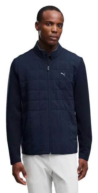 Puma Cloudspun Fleece Hybrid Herren Jacke, Deep Navy