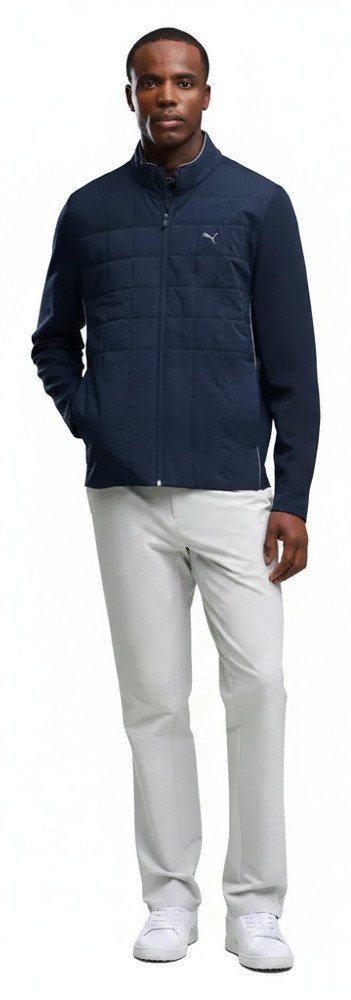 Puma Cloudspun Fleece Hybrid Herren Jacke, Deep Navy