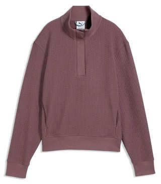Puma Boulder 1/2 Zip Damen Sweatshirt, Rich Cocoa