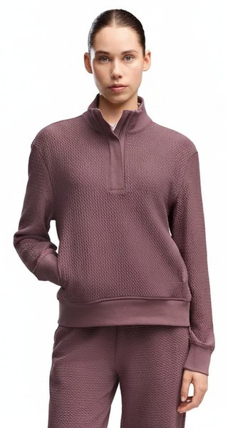 Puma Boulder 1/2 Zip Damen Sweatshirt, Rich Cocoa