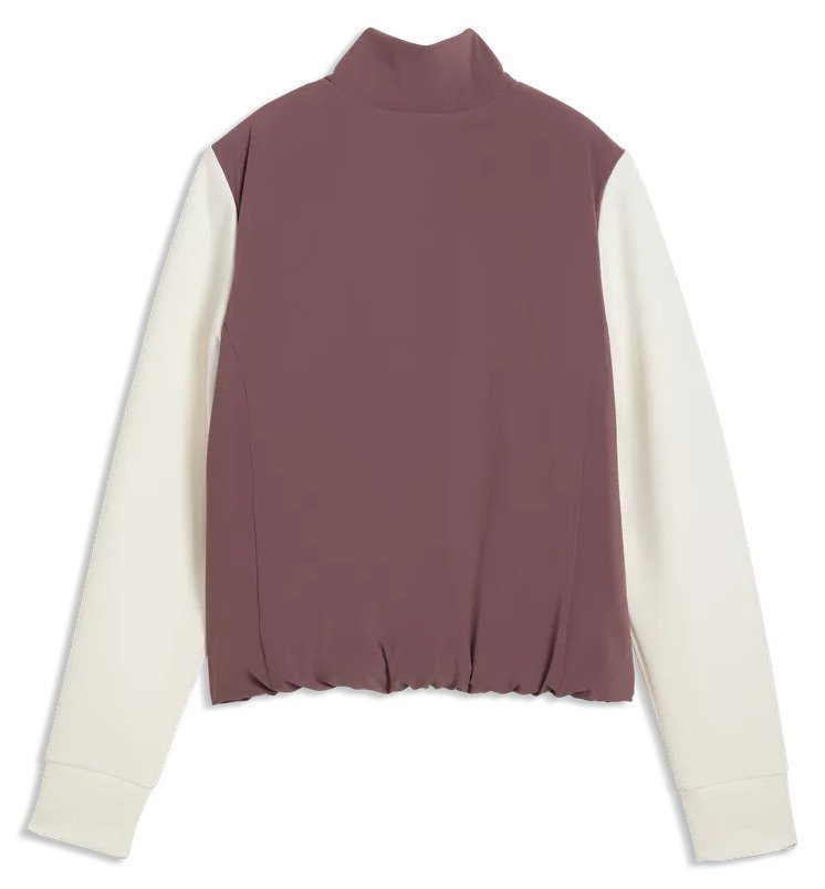 Puma Cloudspun Fleece Hybrid Damen Jacke, rich cocoa/warm white