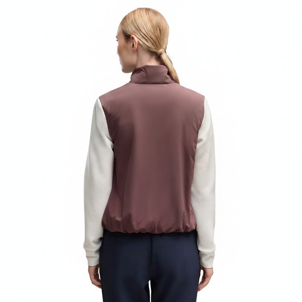Puma Cloudspun Fleece Hybrid Damen Jacke, rich cocoa/warm white