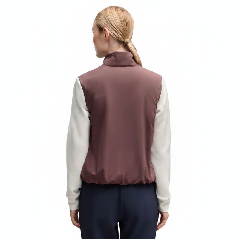 Puma Cloudspun Fleece Hybrid Damen Jacke, rich cocoa/warm white