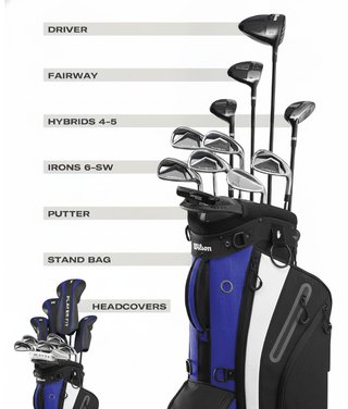 Wilson PlayerFit Premium Herren Golfset, Stahl