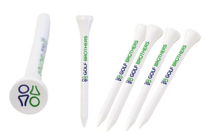 Golf Brothers Tees (Bambus), weiß, 70mm, 50er Pack