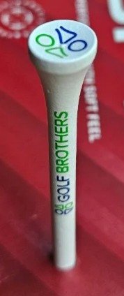 Golf Brothers Tees (Bambus), weiß, 70mm, 50er Pack
