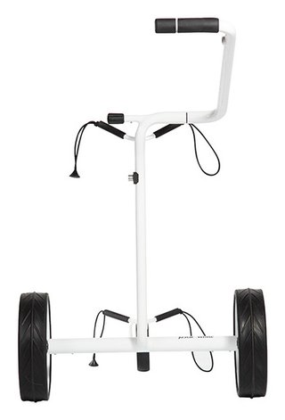JuStar White Inkl. Scorekarten-Halter und Tragetasche STAR-TC elektrischer Trolley, Weiß
